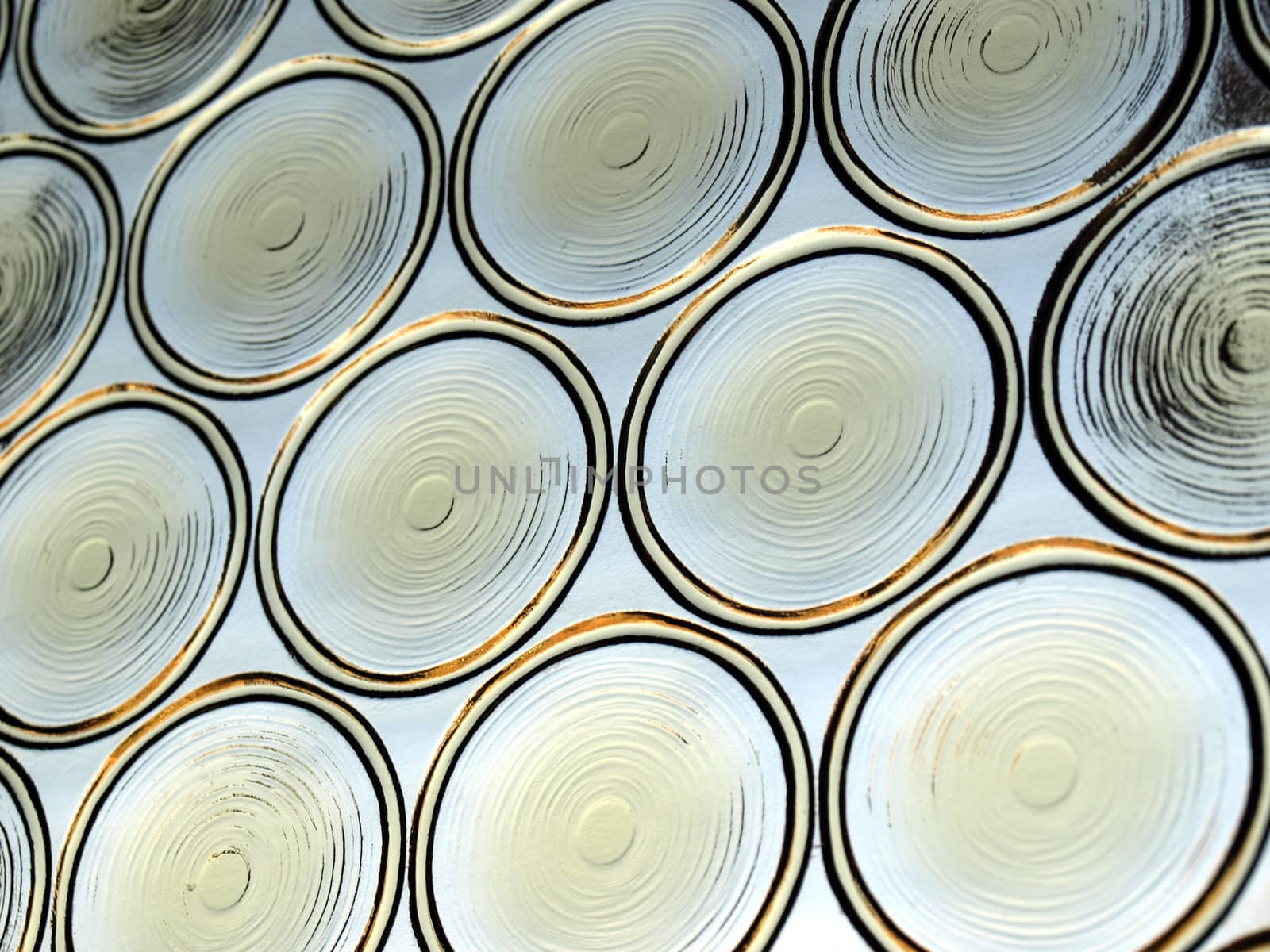 Decorated architectural glass material texture