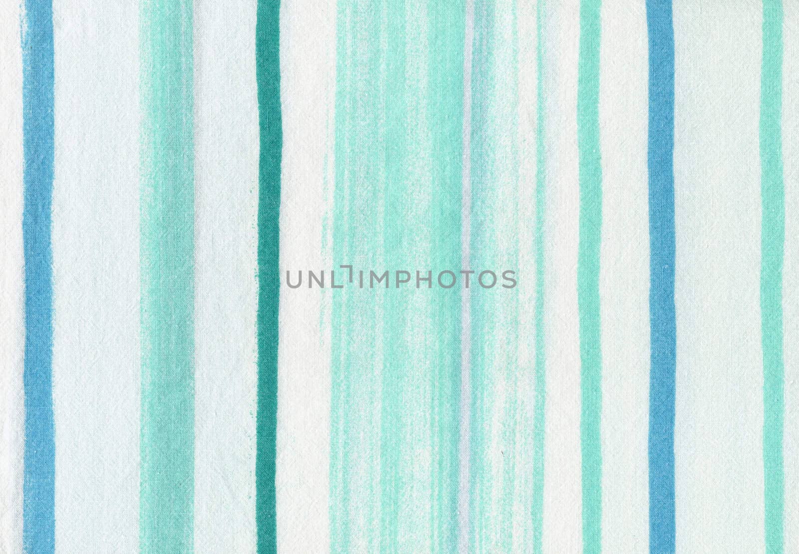 Green striped fabric