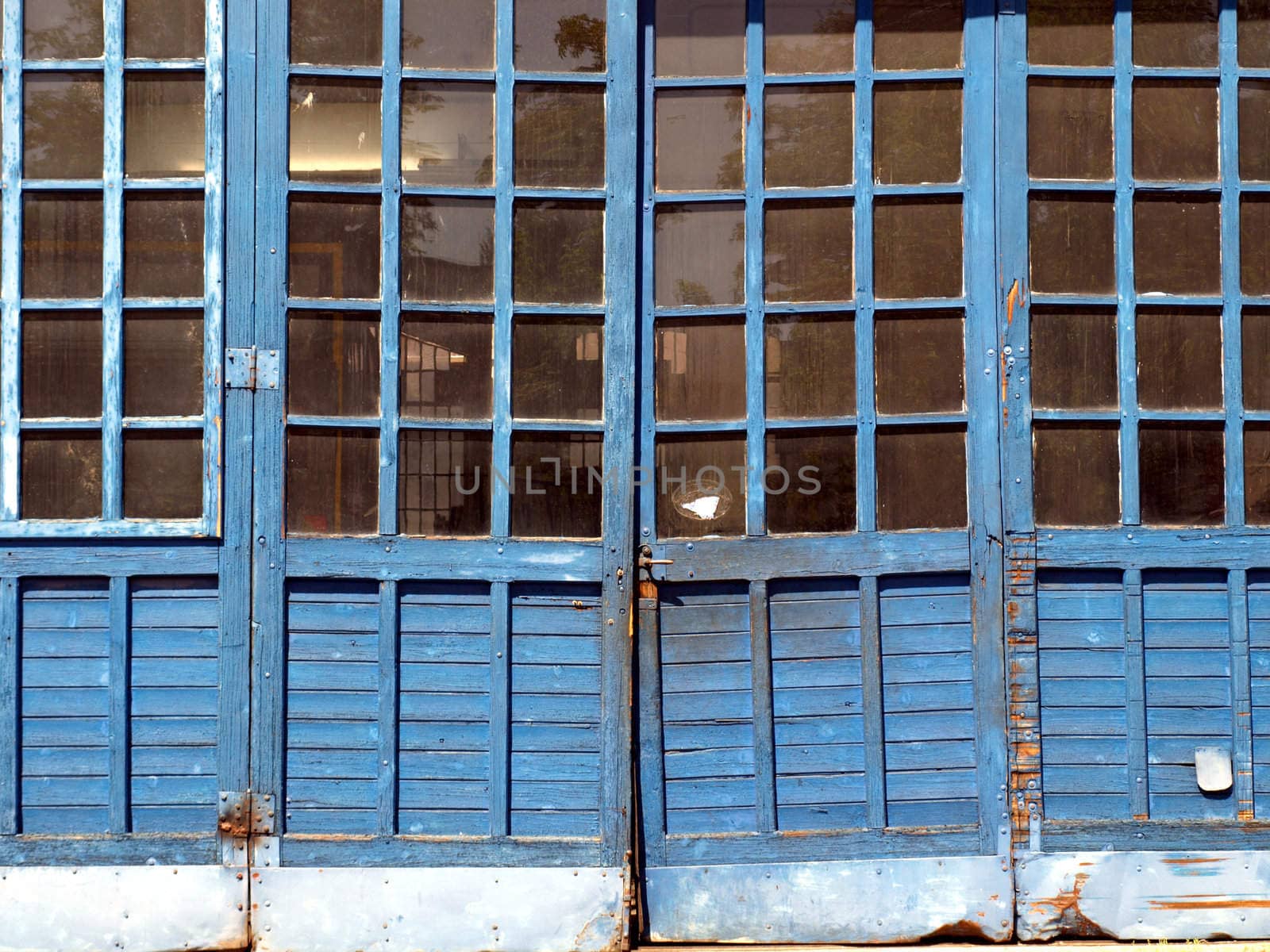 Old wooden door gate western movie style