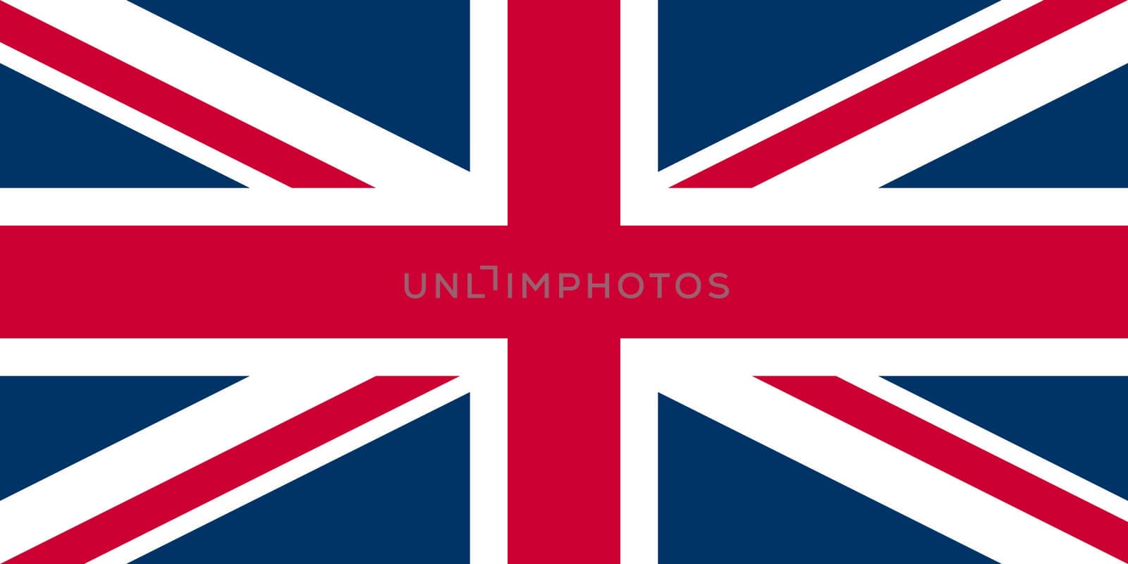 UK Flag Union Jack - Proper normalised ratio (2:1) and colours (RGB 204,0,51 - 255,255,255 - 0,51,102)