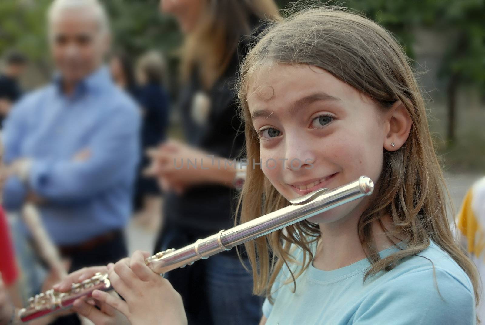 Margie play the flute