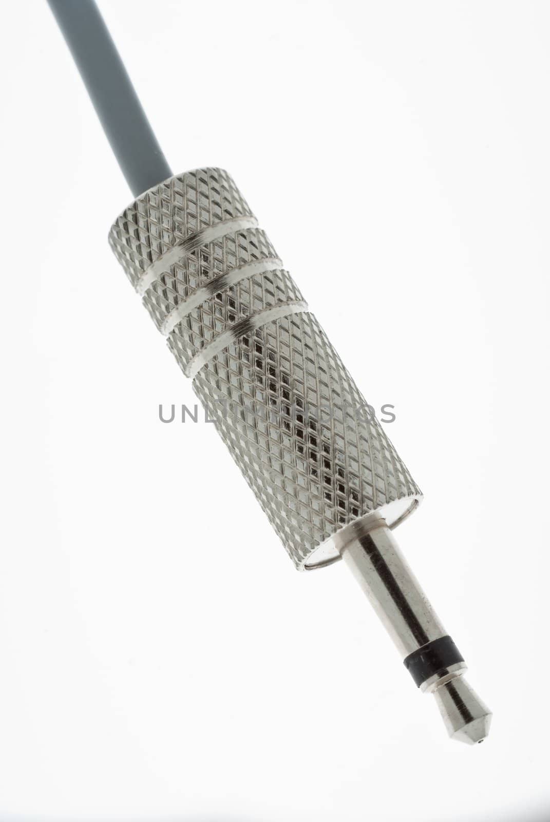 Silver Mono 3.5mm Jack plug on cable