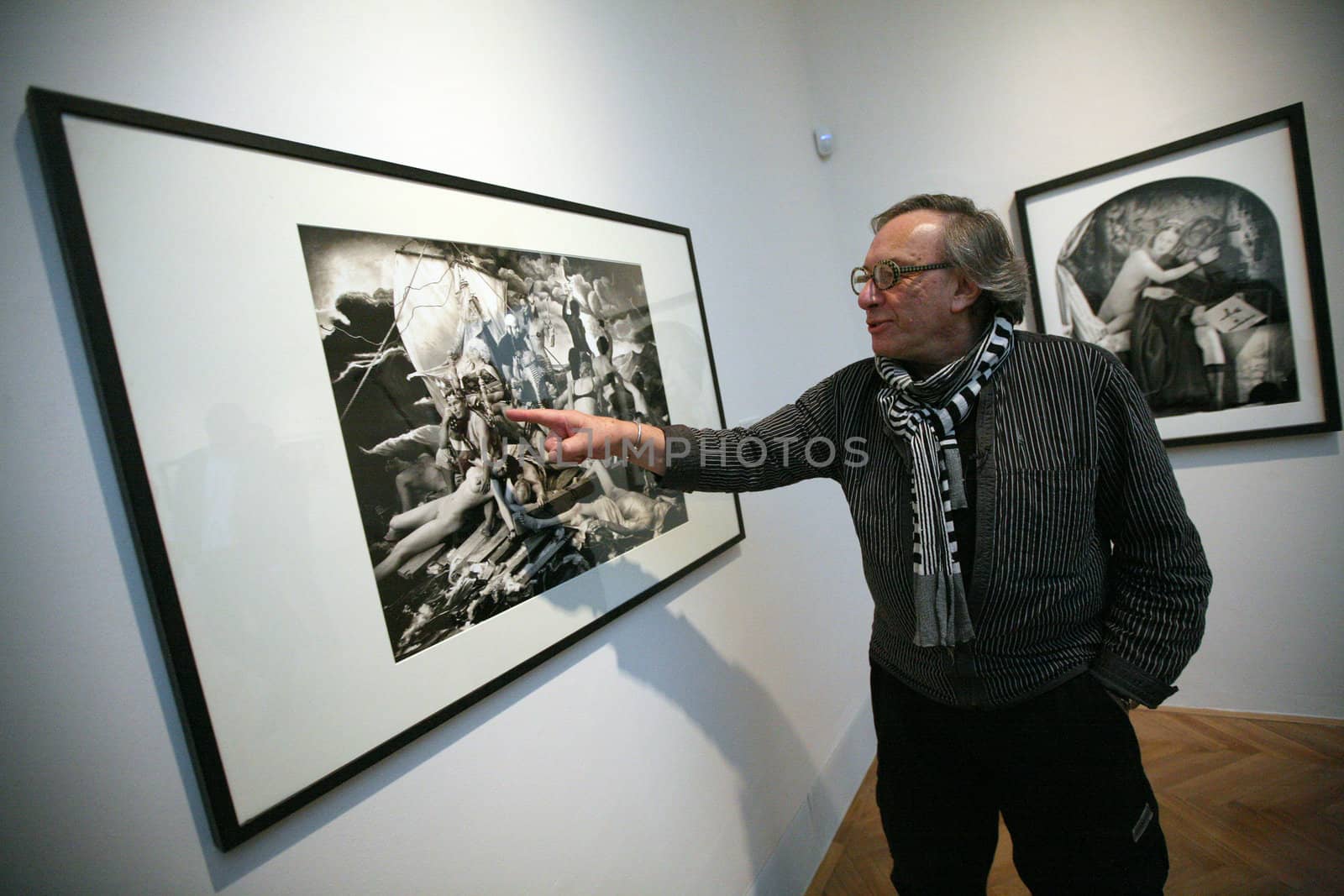 BRNO, CZECH REPUBLIC, SEPT. - 30: American photographer Joel Peter Witkin opens his exposition in Brno Art House, on Thursday, Sept. 30, 2010.