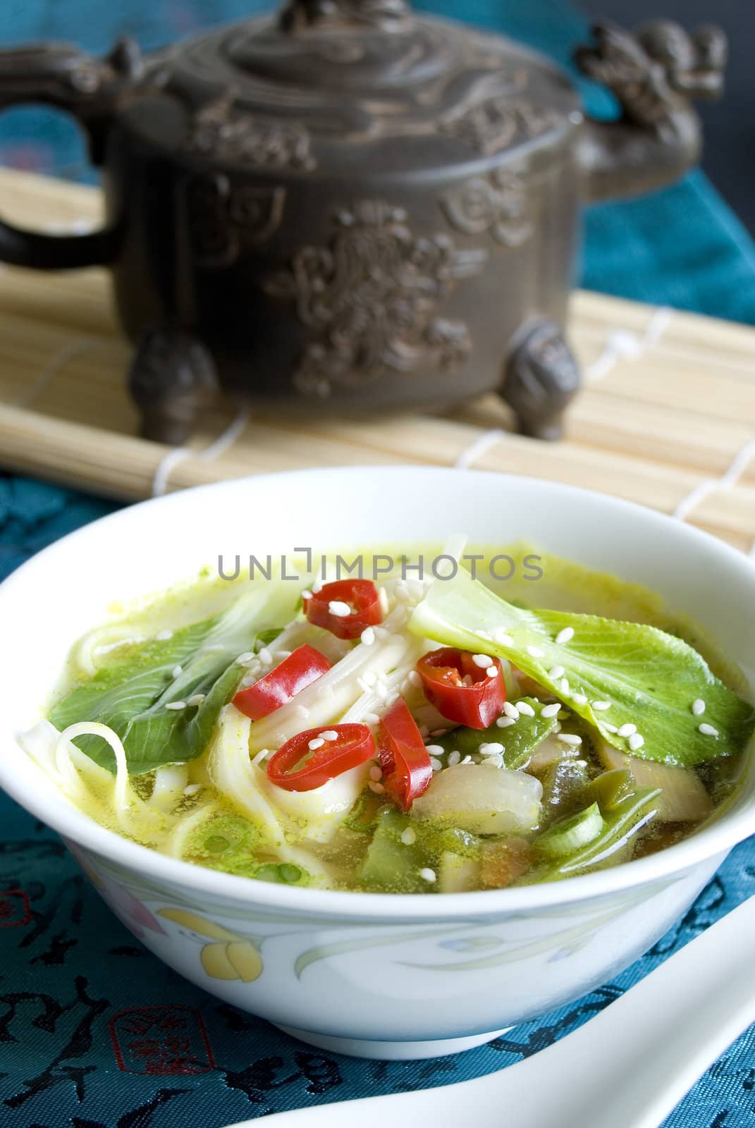 Bok choi soup