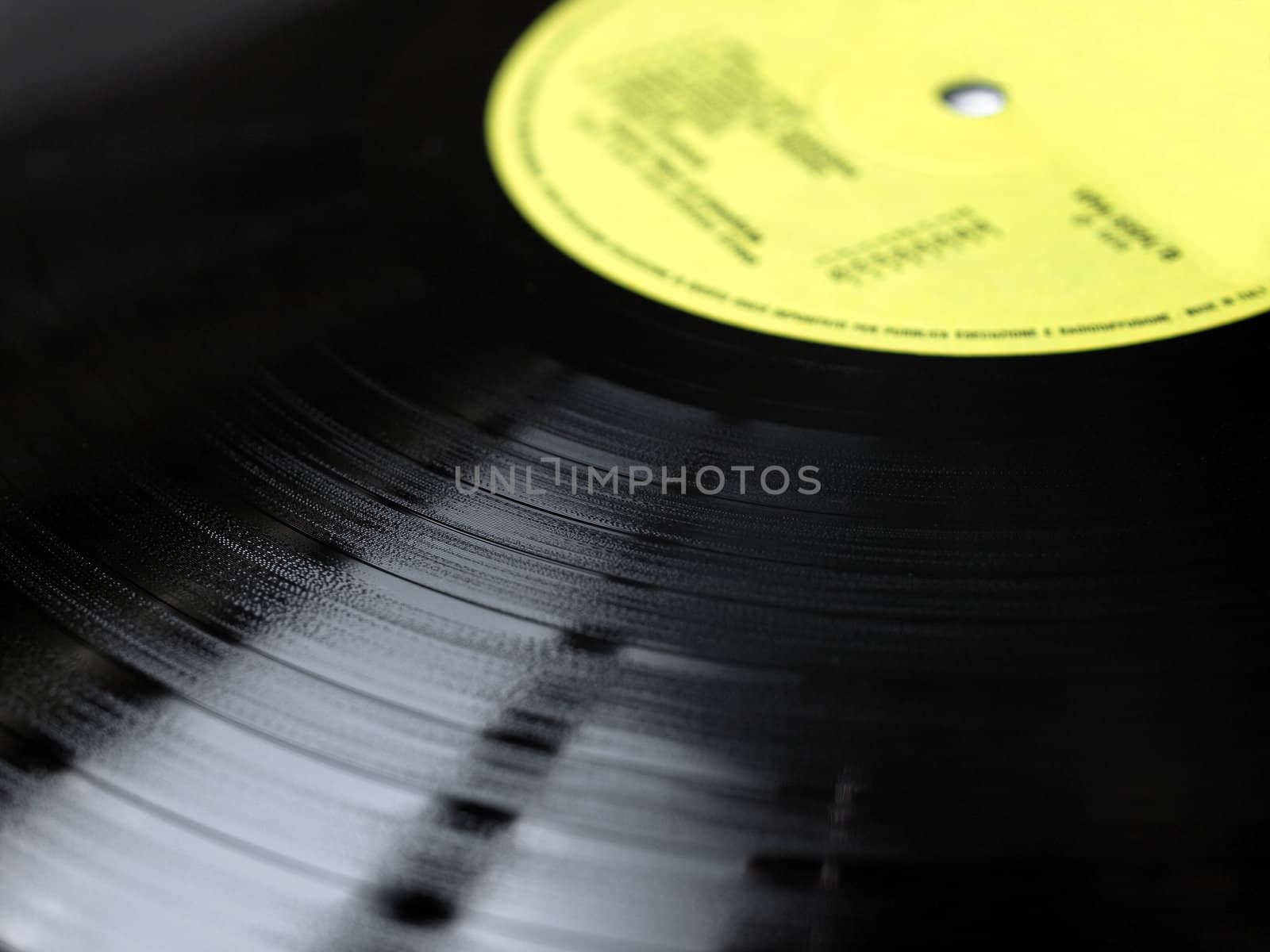 Vinyl record music recording support