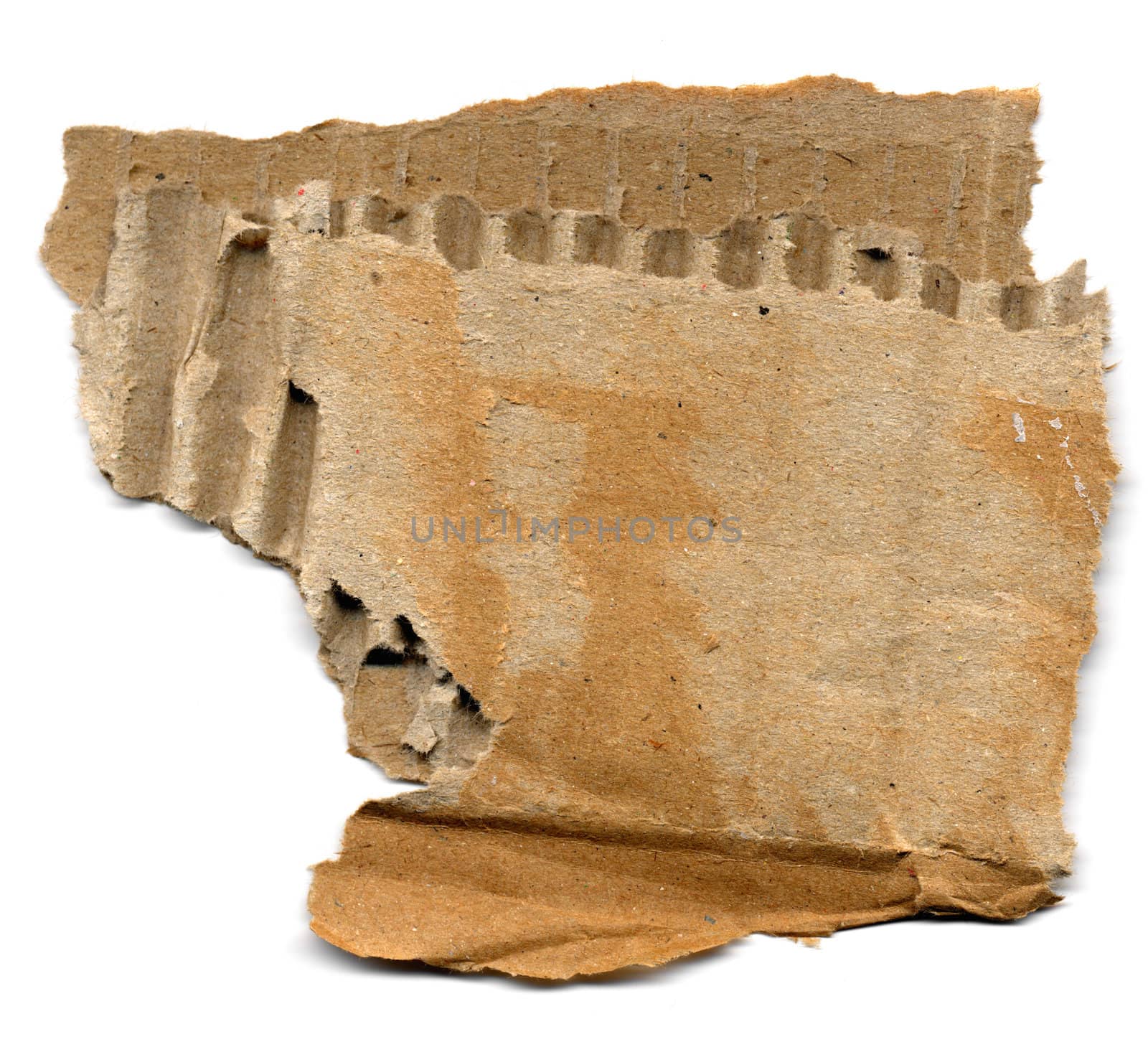 Brown corrugated cardboard sheet background