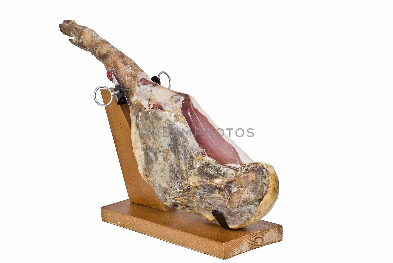 Spanish ham on its stand.