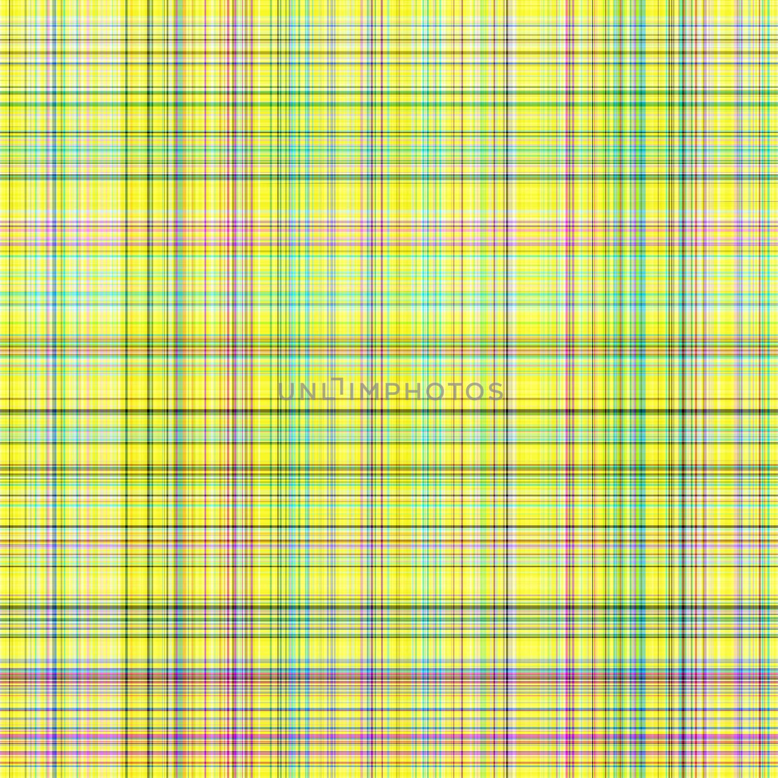 seamless texture of detailled woven tartan in bright yellow