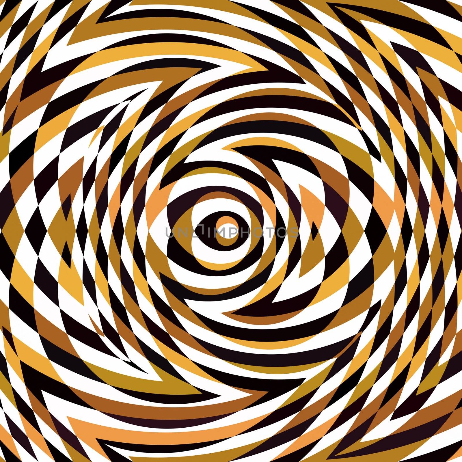 texture of swirly circles in brown, black and white