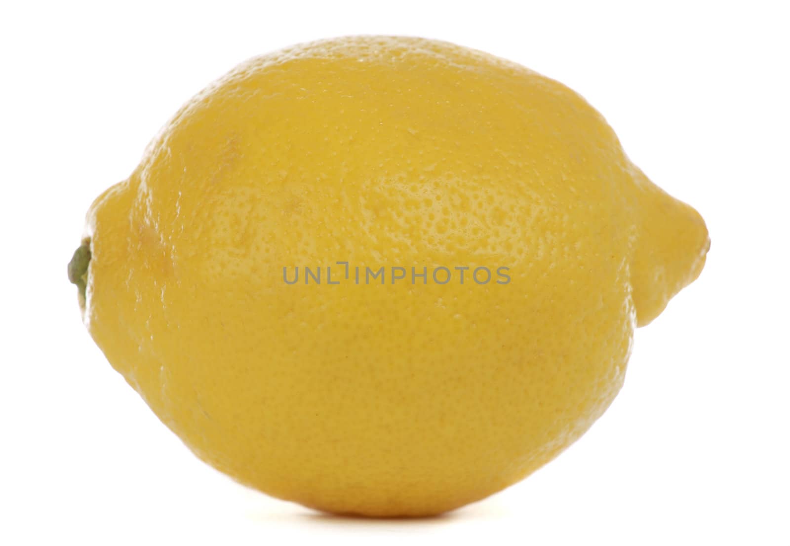 yellow lemon isolated on white background