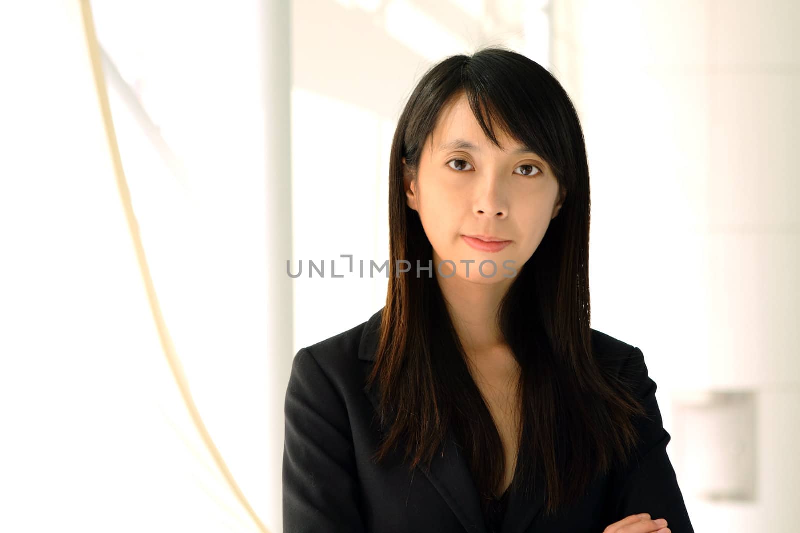 asian business woman by leungchopan