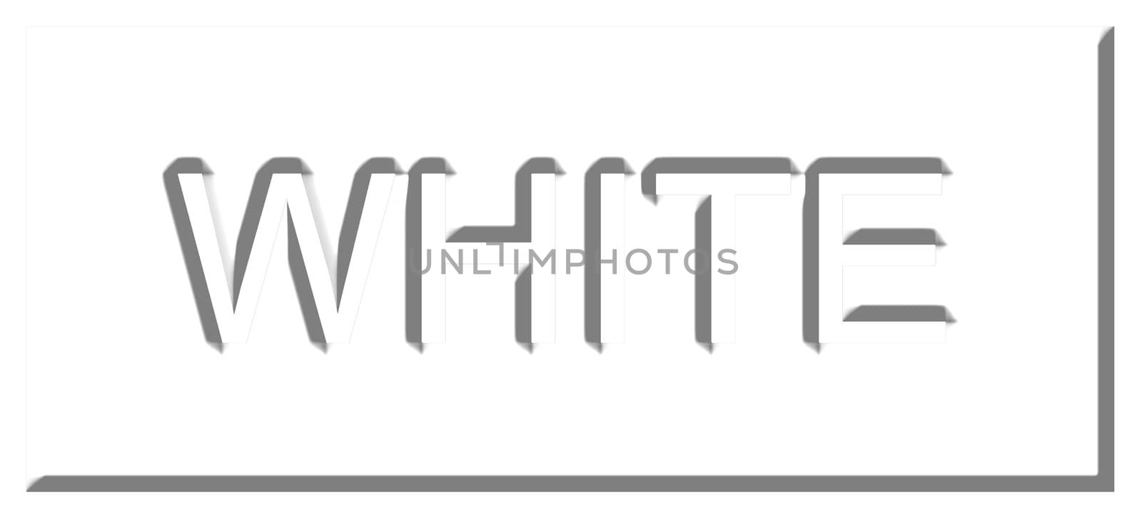 3d white badge isolated in white