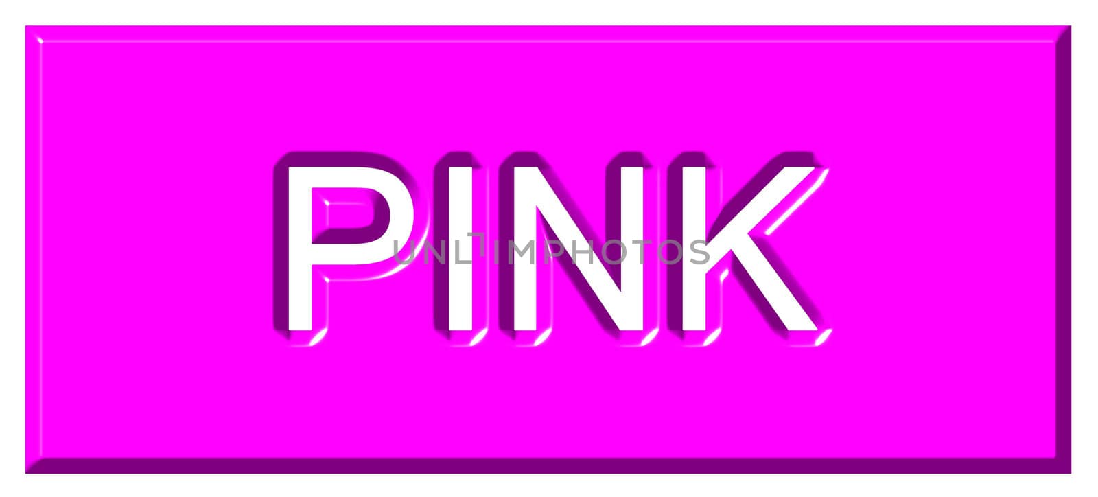 3d Pink Badge by Georgios