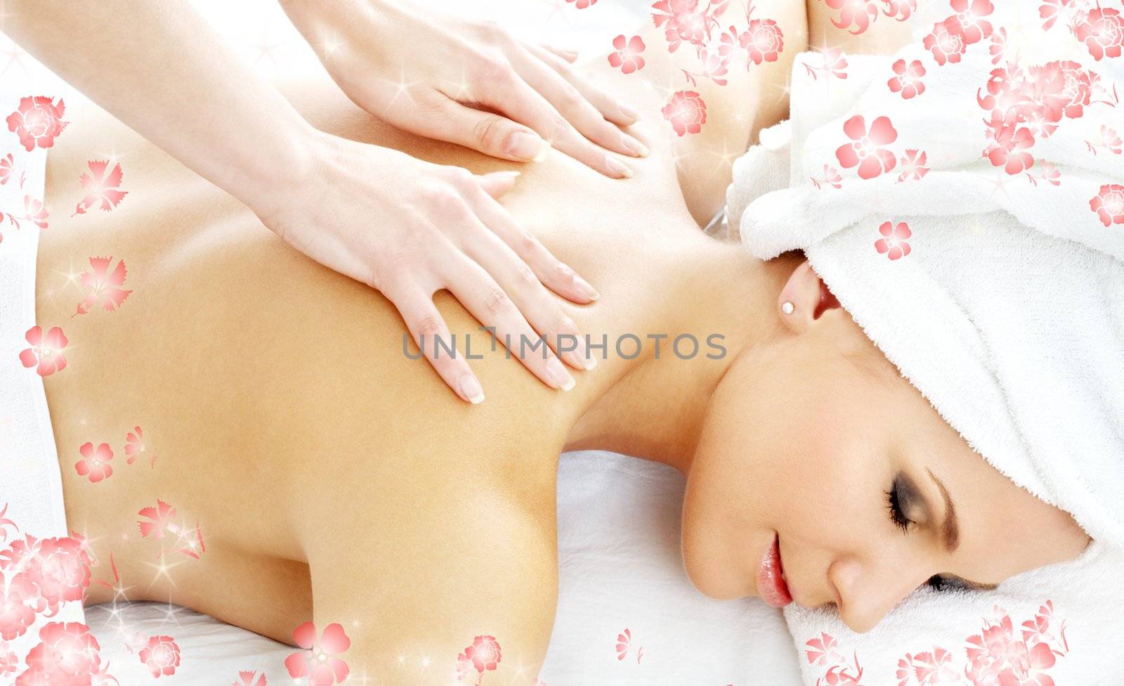 professional massage with flowers #2 by dolgachov