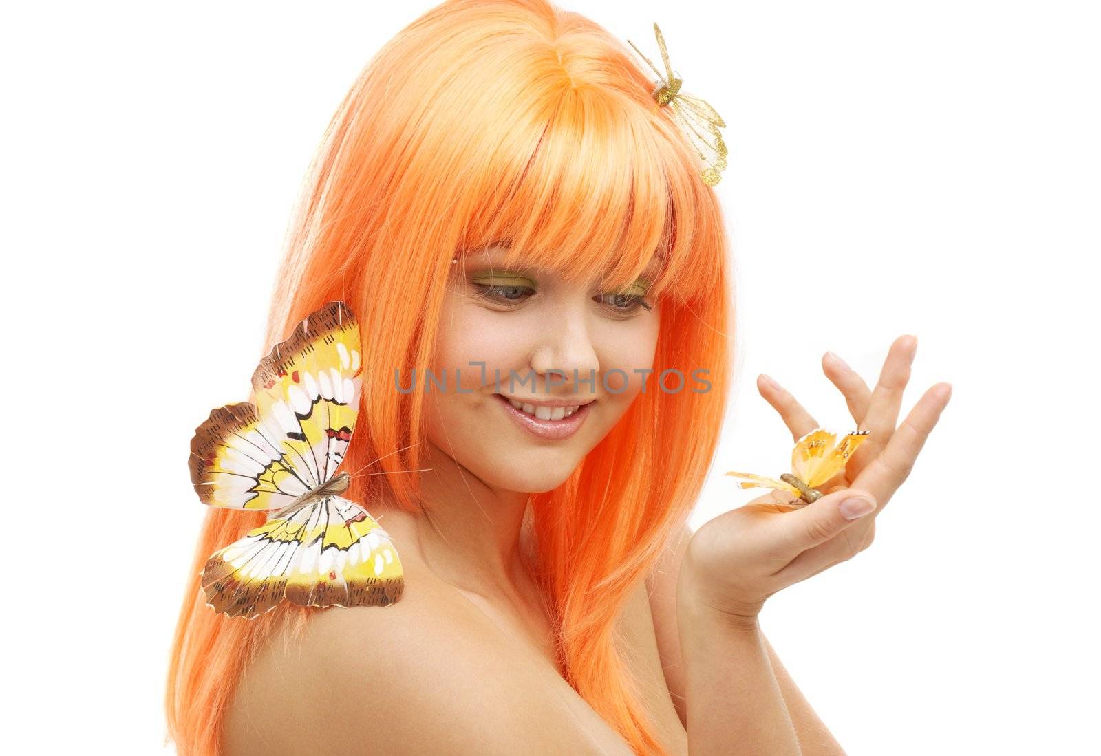 butterfly girl by dolgachov