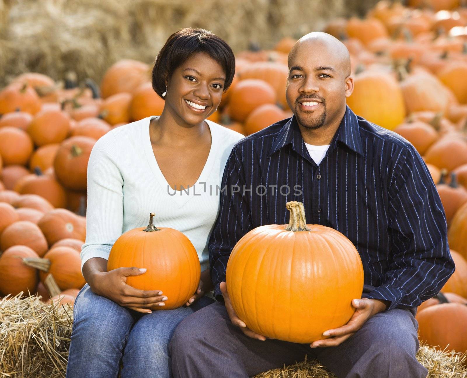 Smiling couple portrait. by iofoto