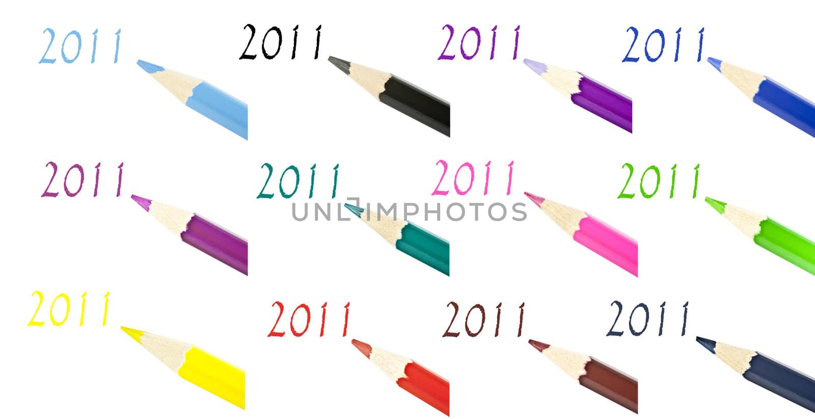 Multi-color pencil composition by gitusik
