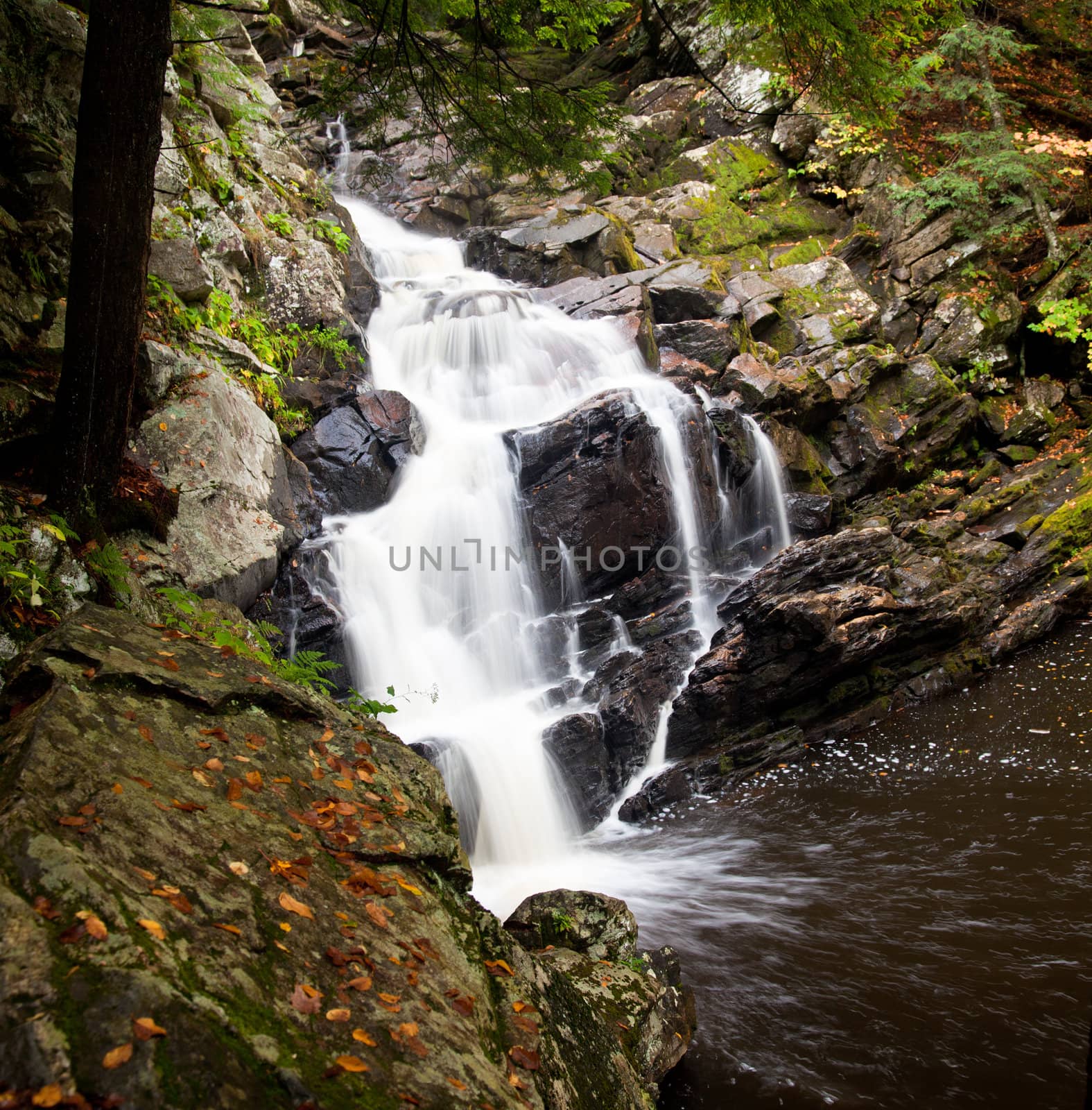 Waconah Falls near Dalton in Berkshire County MA