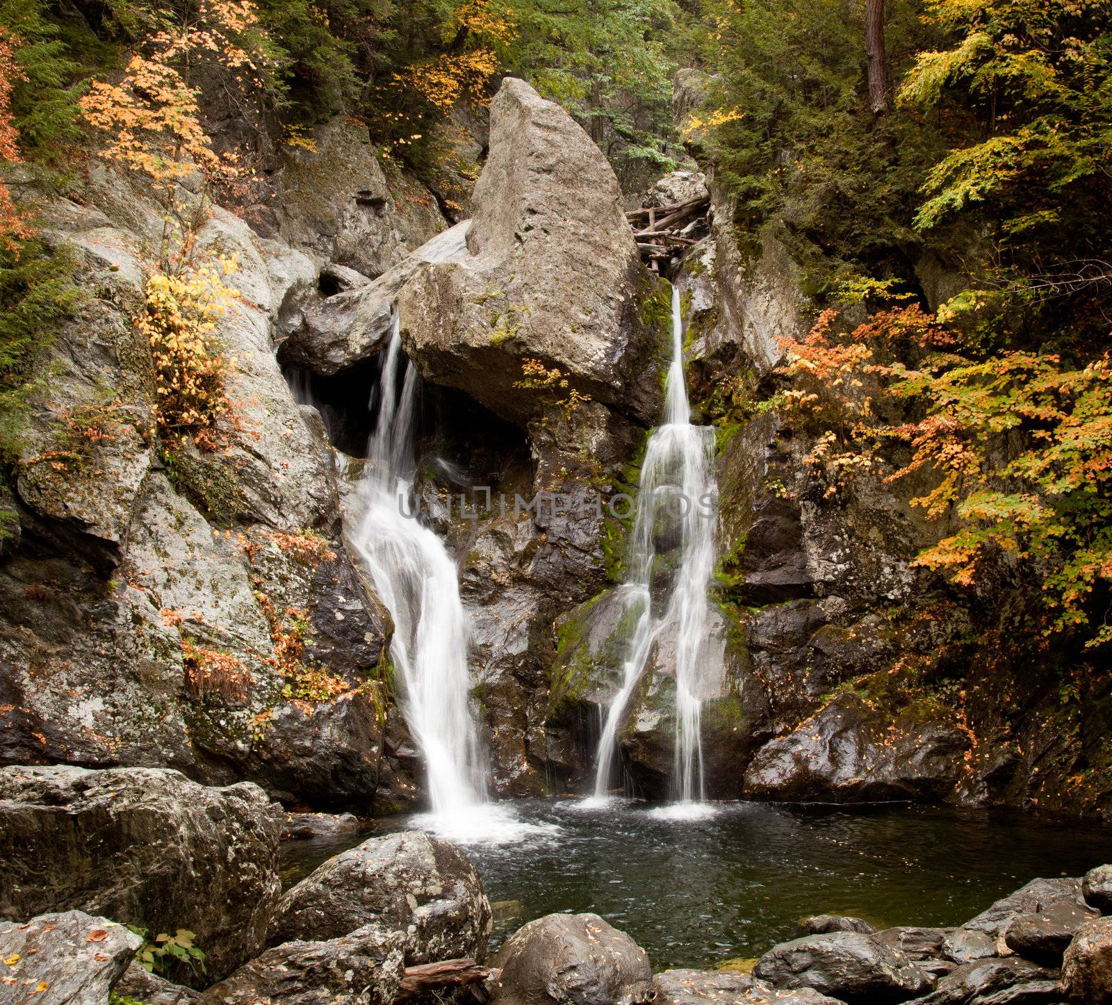 Bash Bish falls in Berkshires by steheap