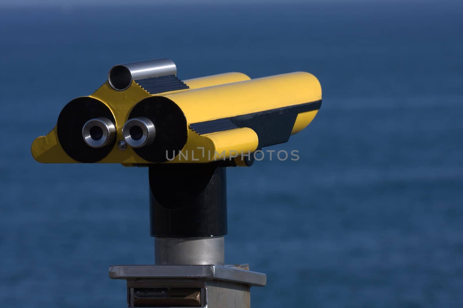 telescope yellow edge of the Atlantic Ocean