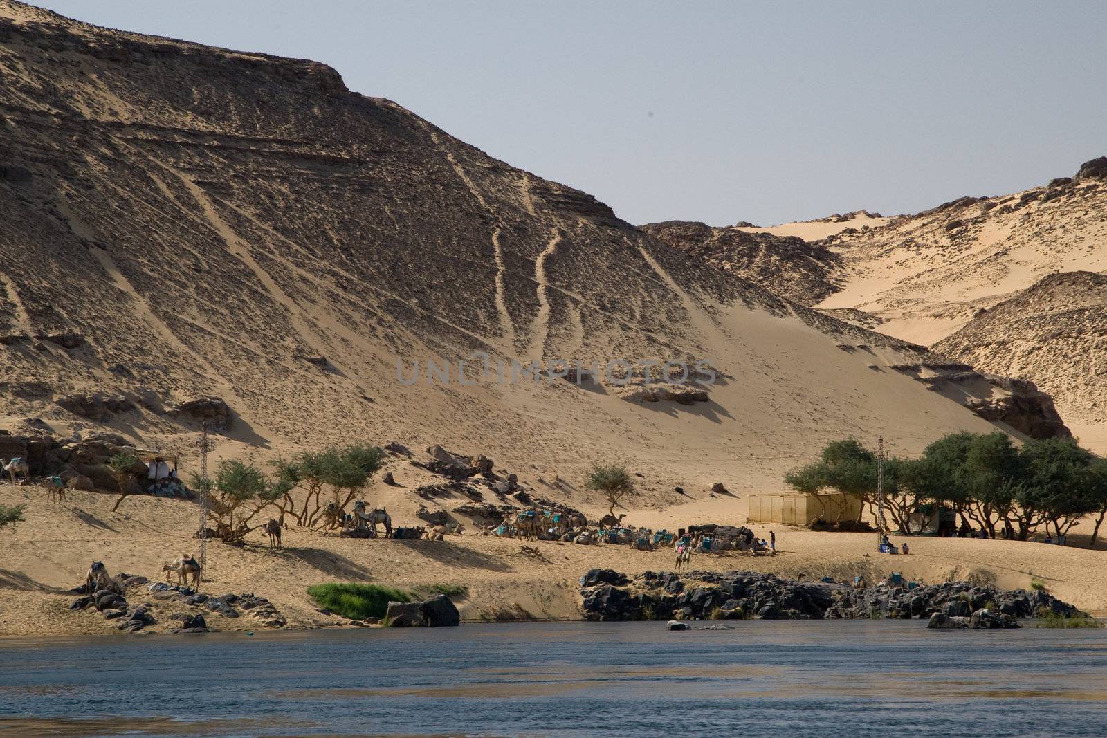 Nile River near Aswan, Egypt by MihaiDancaescu