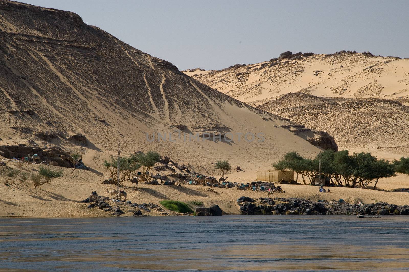 We take a closer look at life on Nile River on MAY 27, 2008, while having a felucca sailboat ride from Aswan to Elephantine Island and to a nubian village.