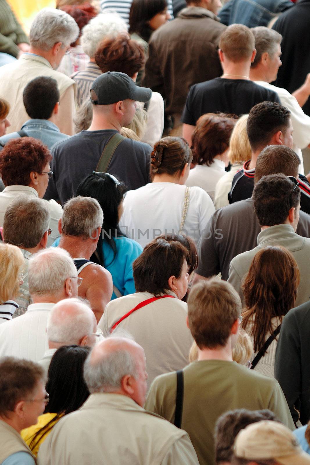 Crowd of people by cfoto