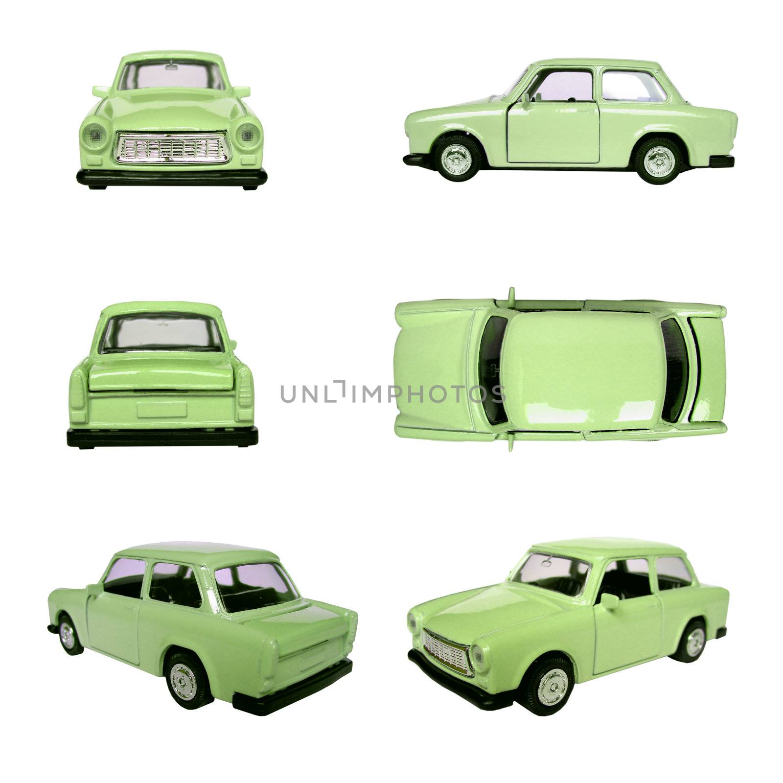 Scale model of a Trabant East Germany communist car from Berlin