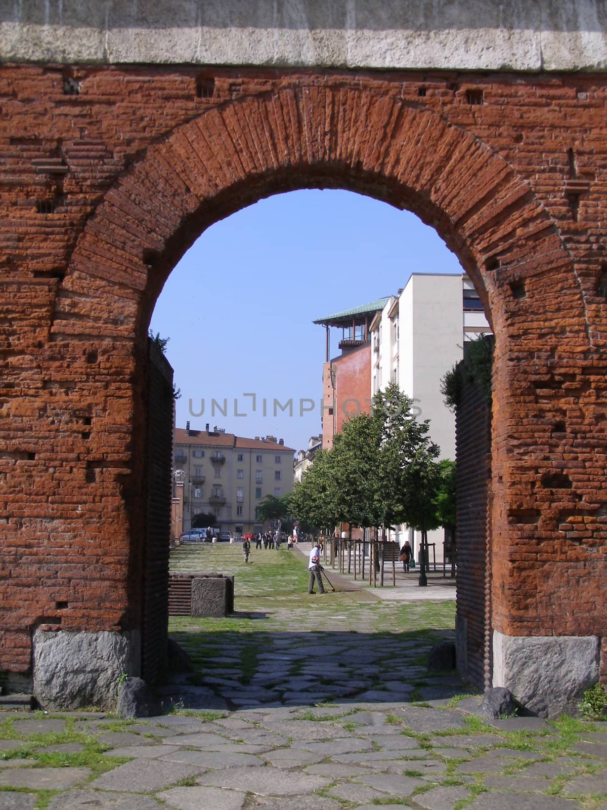 Porte Palatine Roman gates, Turin, Italy