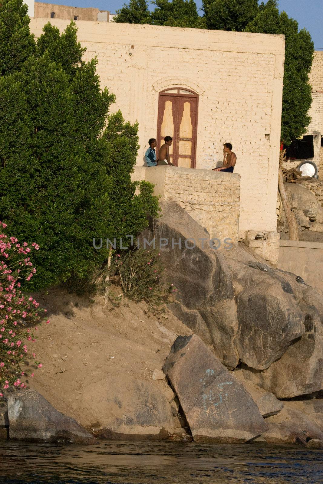 We take a closer look at life on Nile River on MAY 27, 2008, while having a felucca sailboat ride from Aswan to Elephantine Island and to a nubian village.