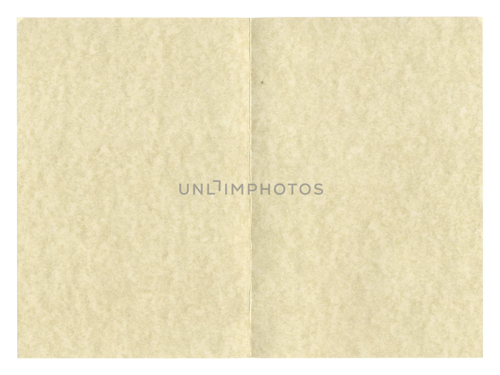 Blank paper parchment for greeting card or invitation or restaurant menu