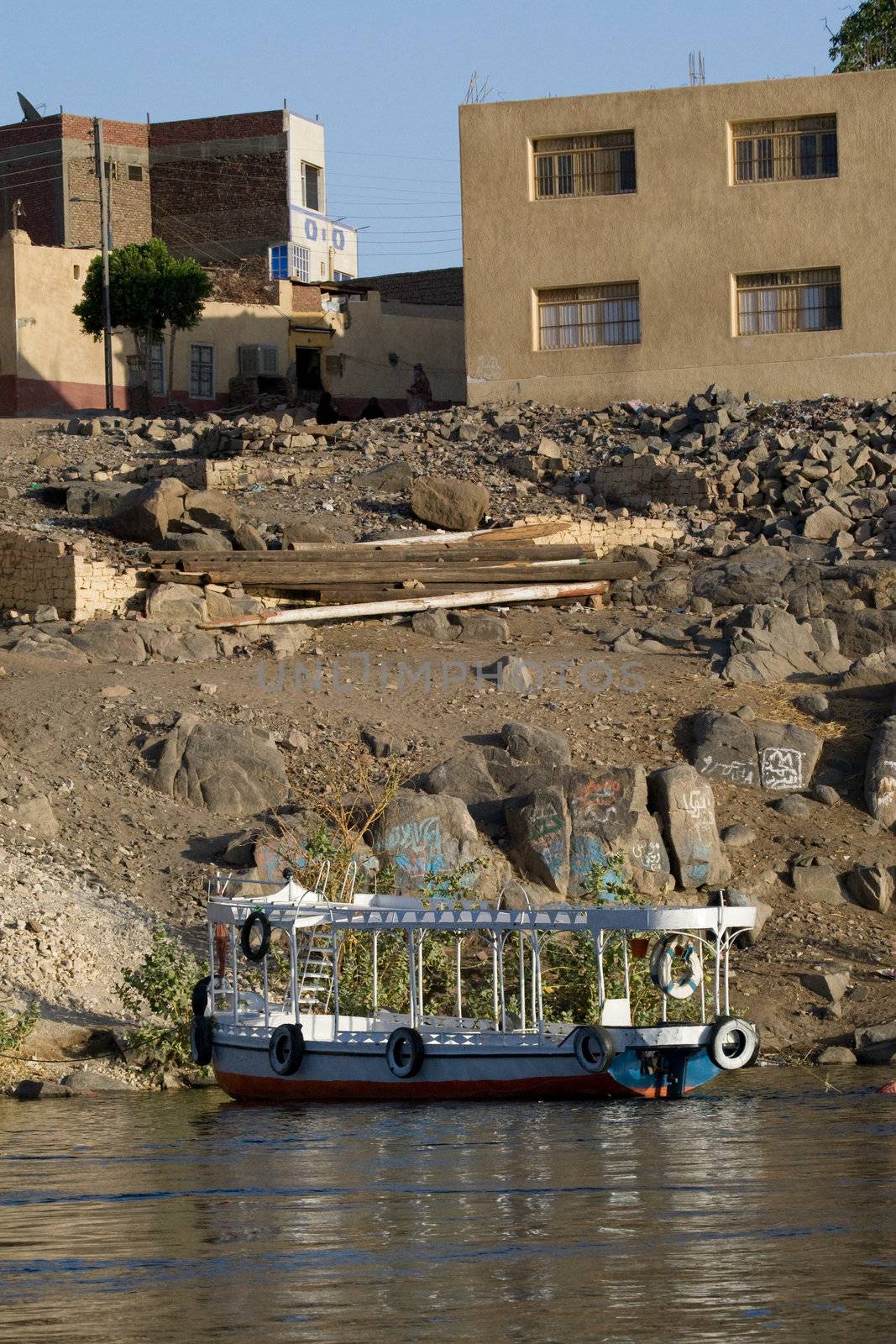 We take a closer look at life on Nile River on MAY 27, 2008, while having a felucca sailboat ride from Aswan to Elephantine Island and to a nubian village.