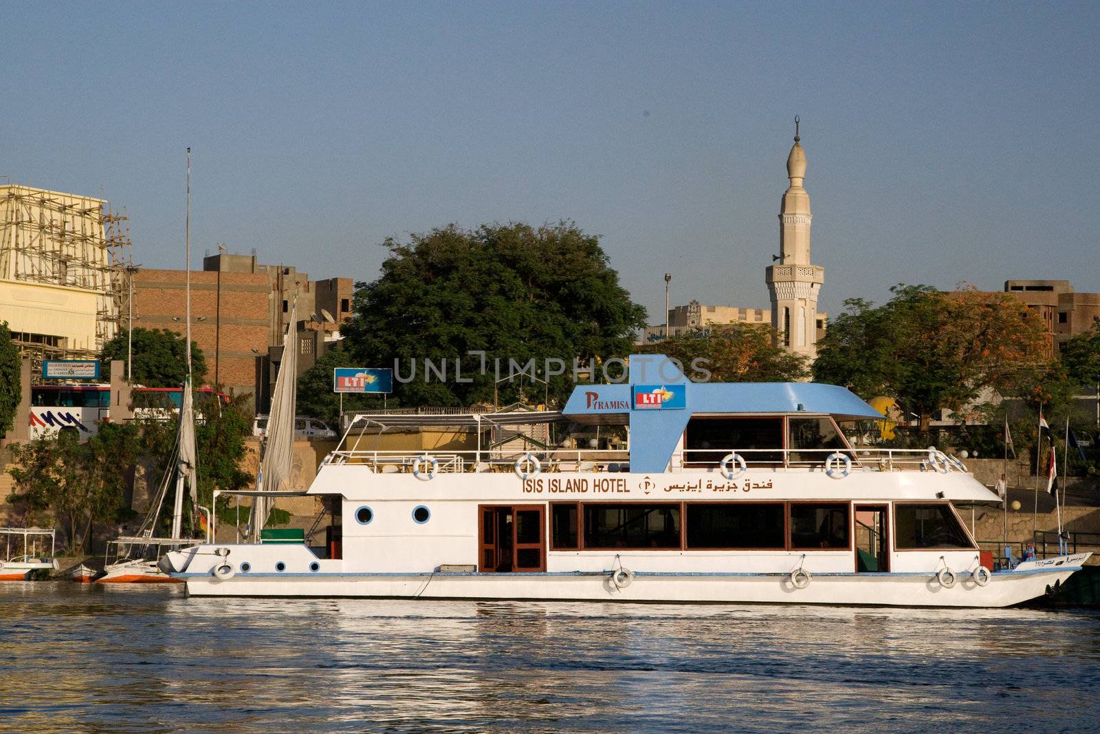 We take a closer look at life on Nile River on MAY 27, 2008, while having a felucca sailboat ride from Aswan to Elephantine Island and to a nubian village.