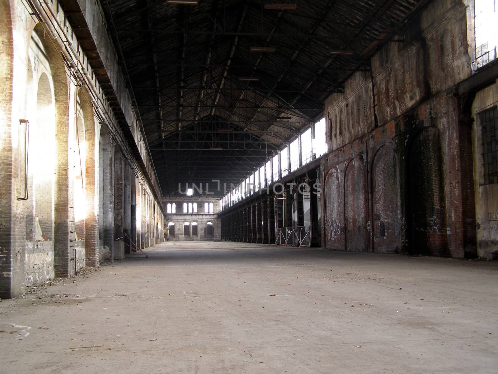 Industrial archeology of abandoned factory