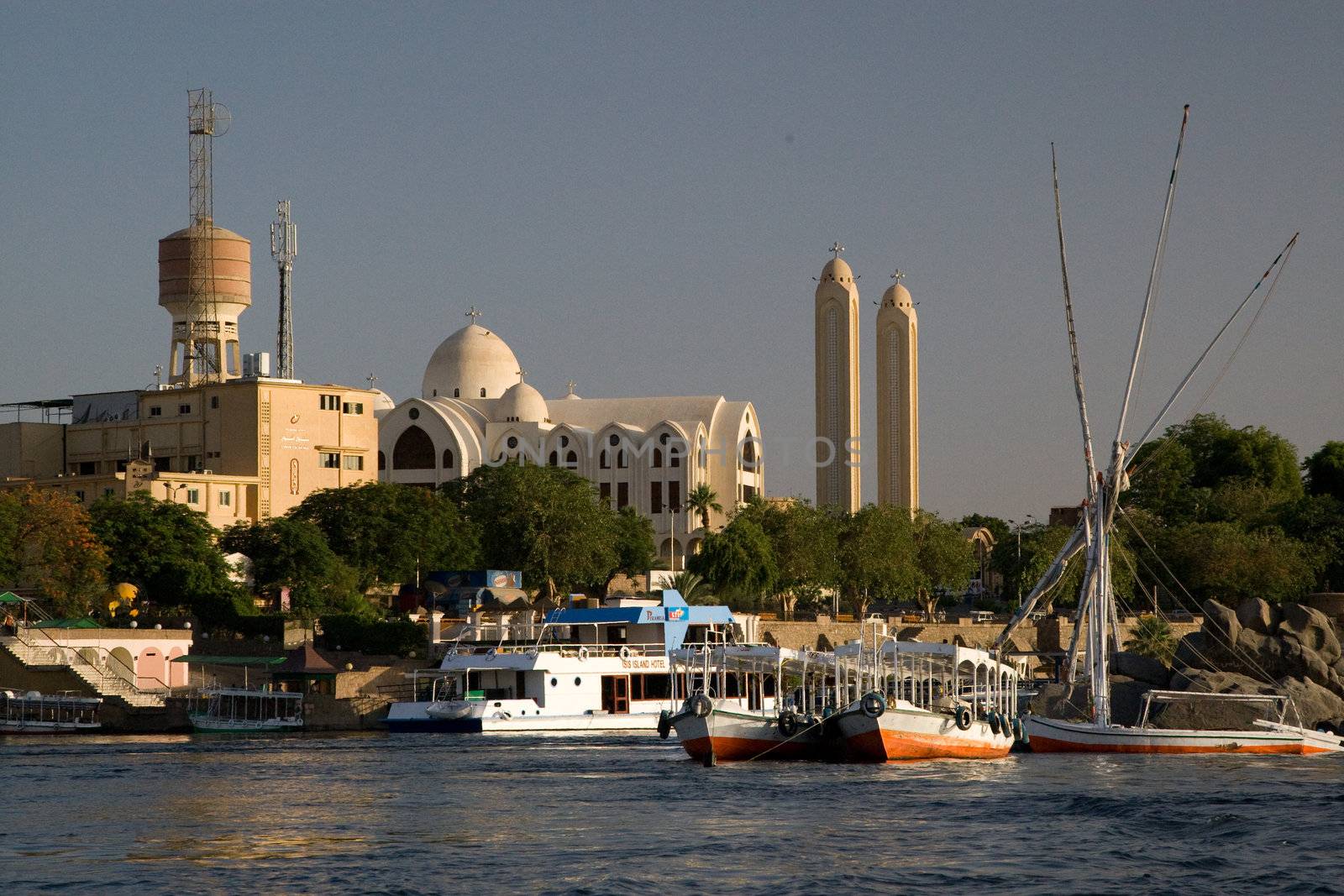 We take a closer look at life on Nile River on MAY 27, 2008, while having a felucca sailboat ride from Aswan to Elephantine Island and to a nubian village.