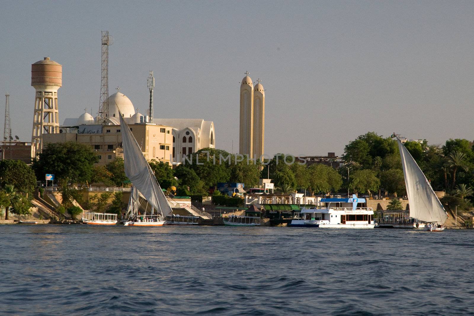 Nile River near Aswan, Egypt by MihaiDancaescu