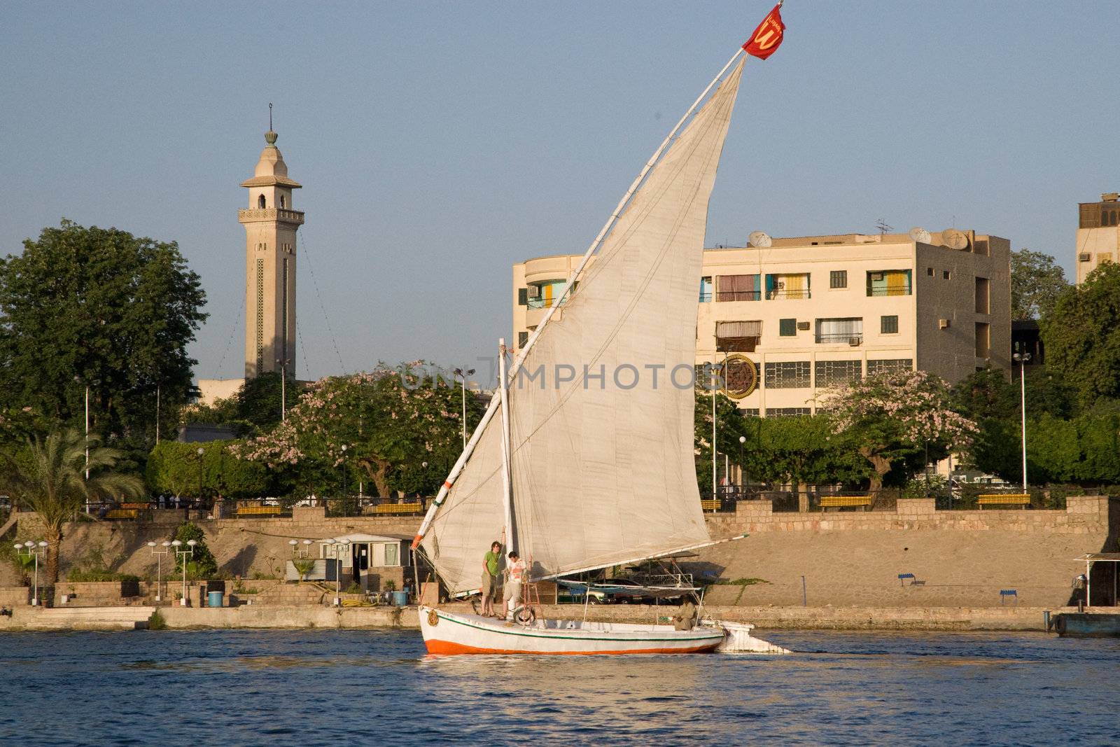 Nile River near Aswan, Egypt by MihaiDancaescu