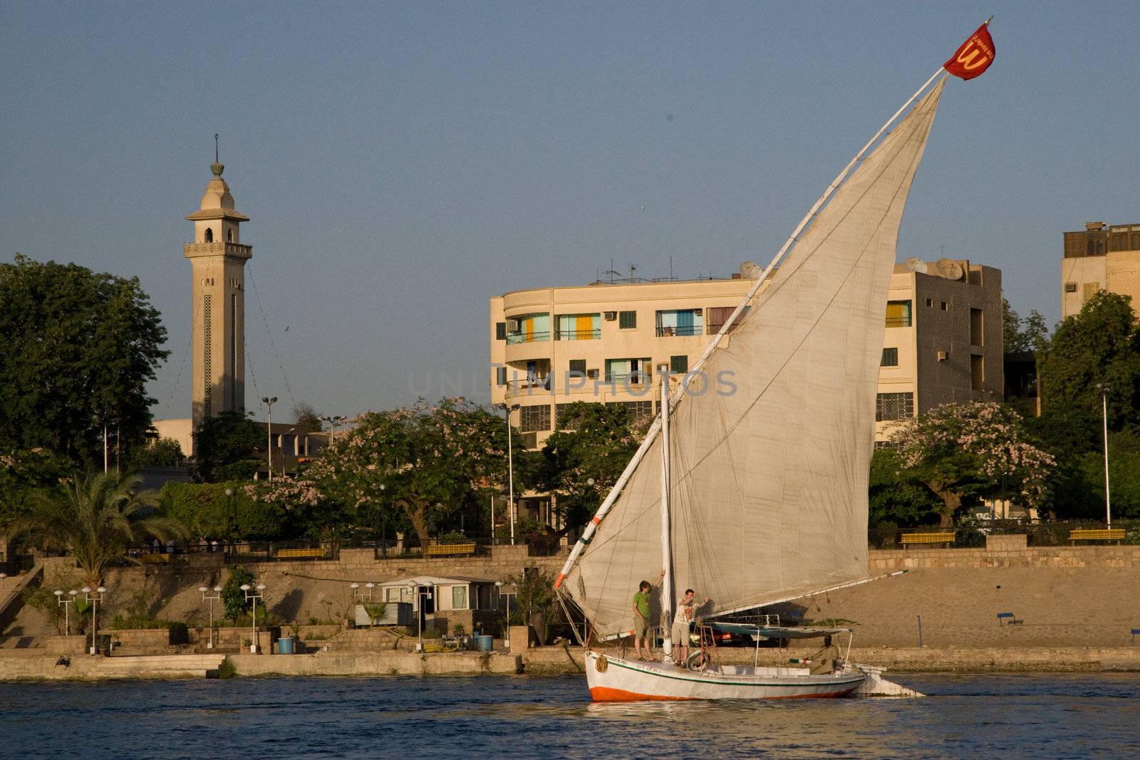 Nile River near Aswan, Egypt by MihaiDancaescu