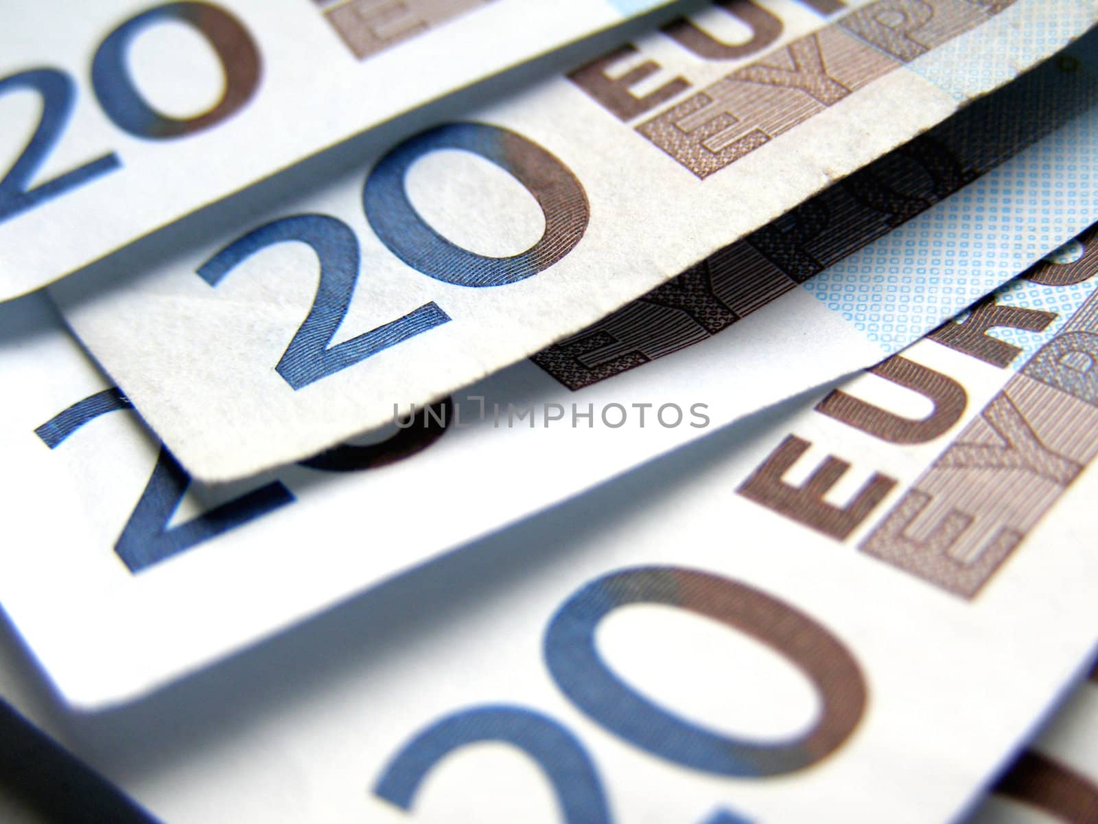 Euro banknotes money