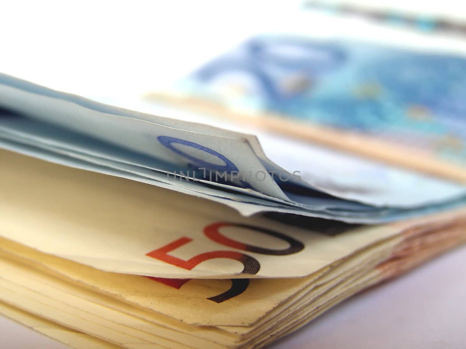 Euro banknotes money