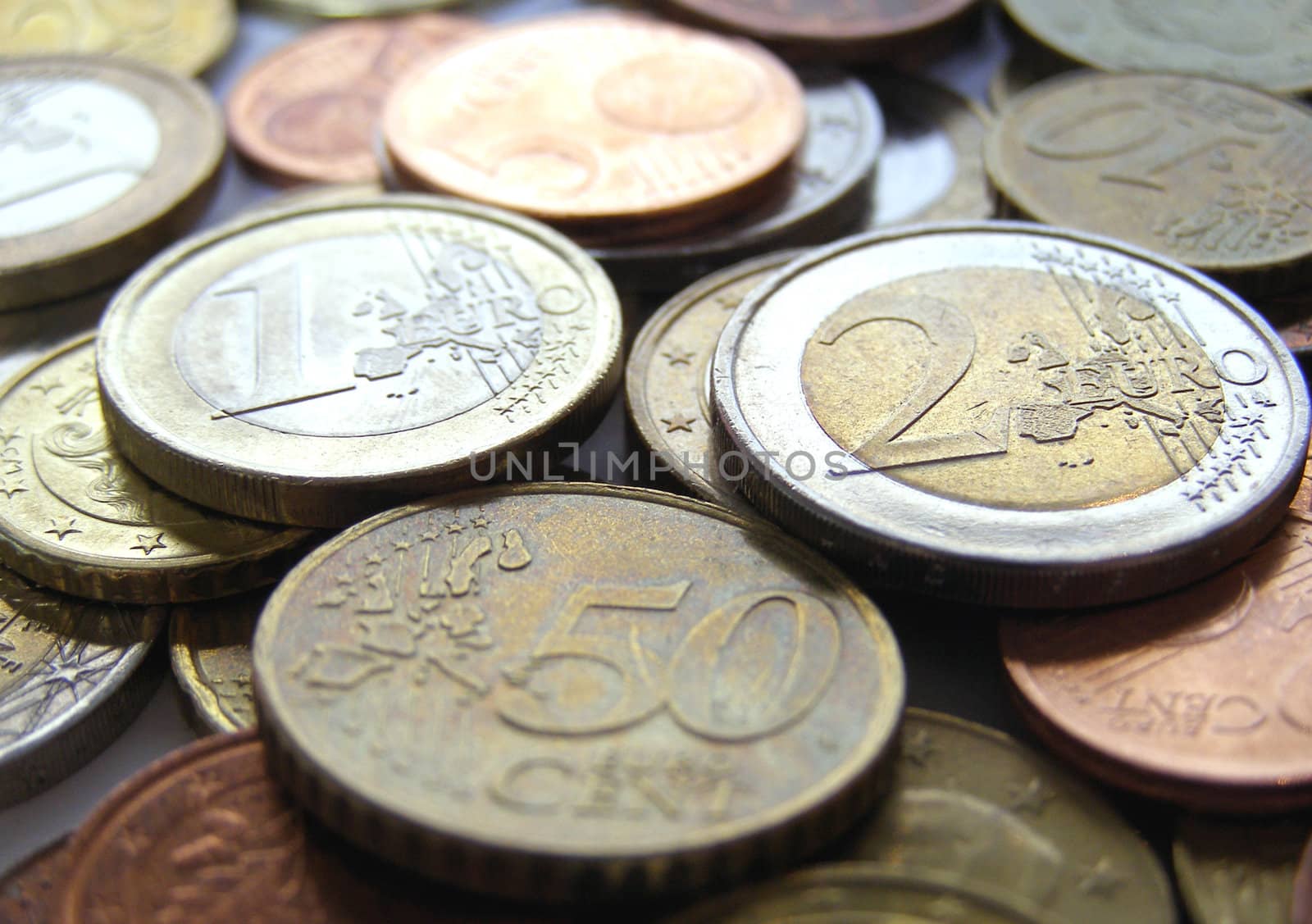 Euro coins money