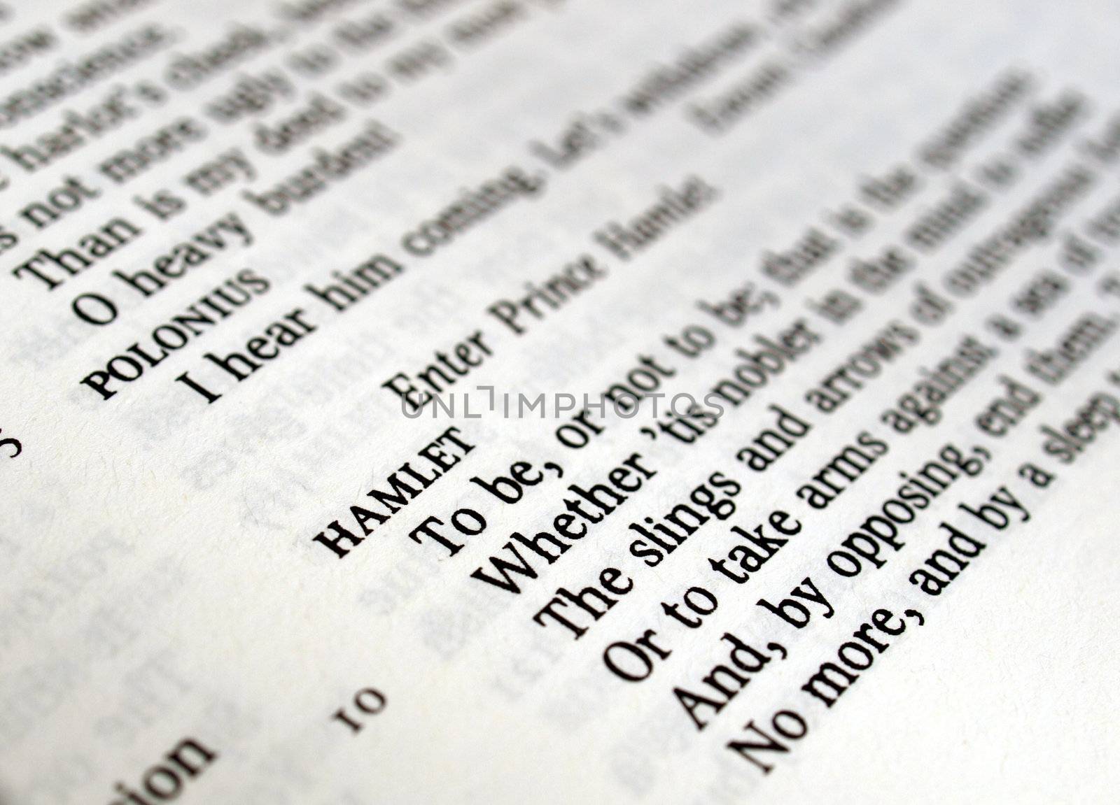 Shakespeare's Hamlet To be or not to be