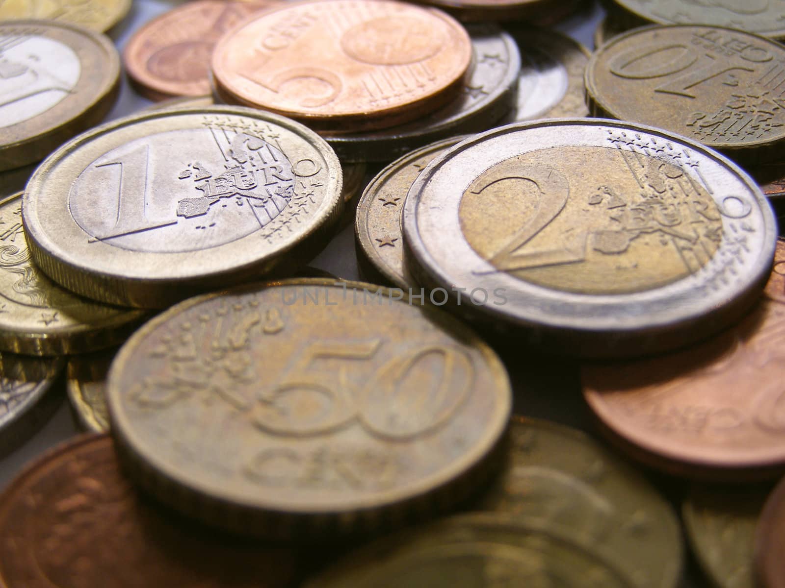 Euro coins money