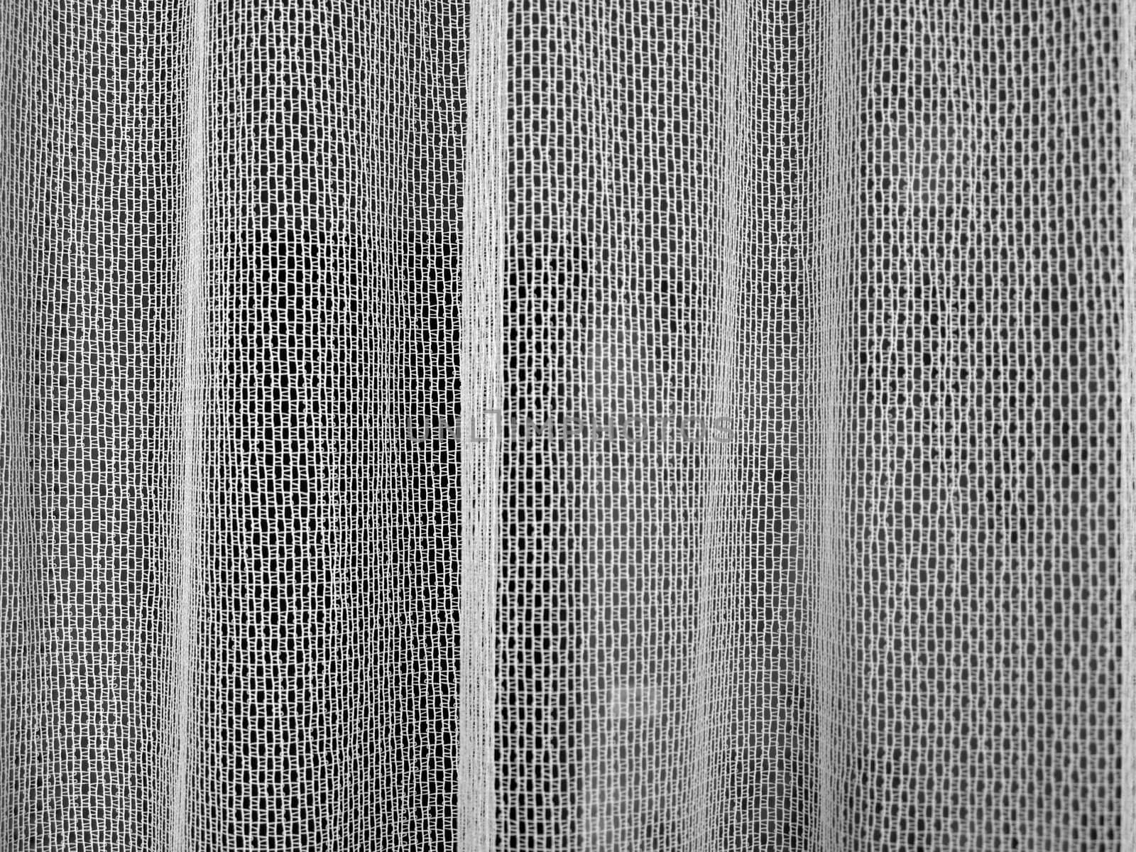 Green curtain weave drapery