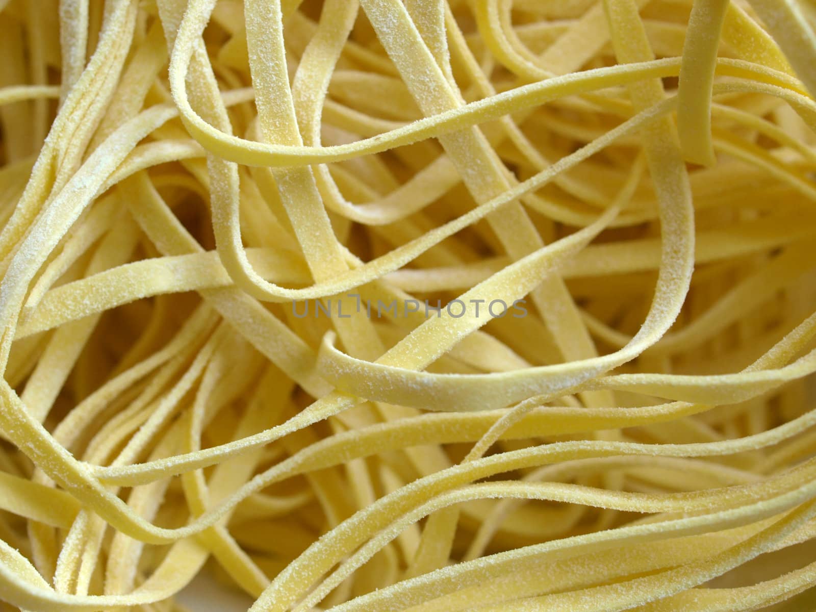 Italian tagliatelle pasta