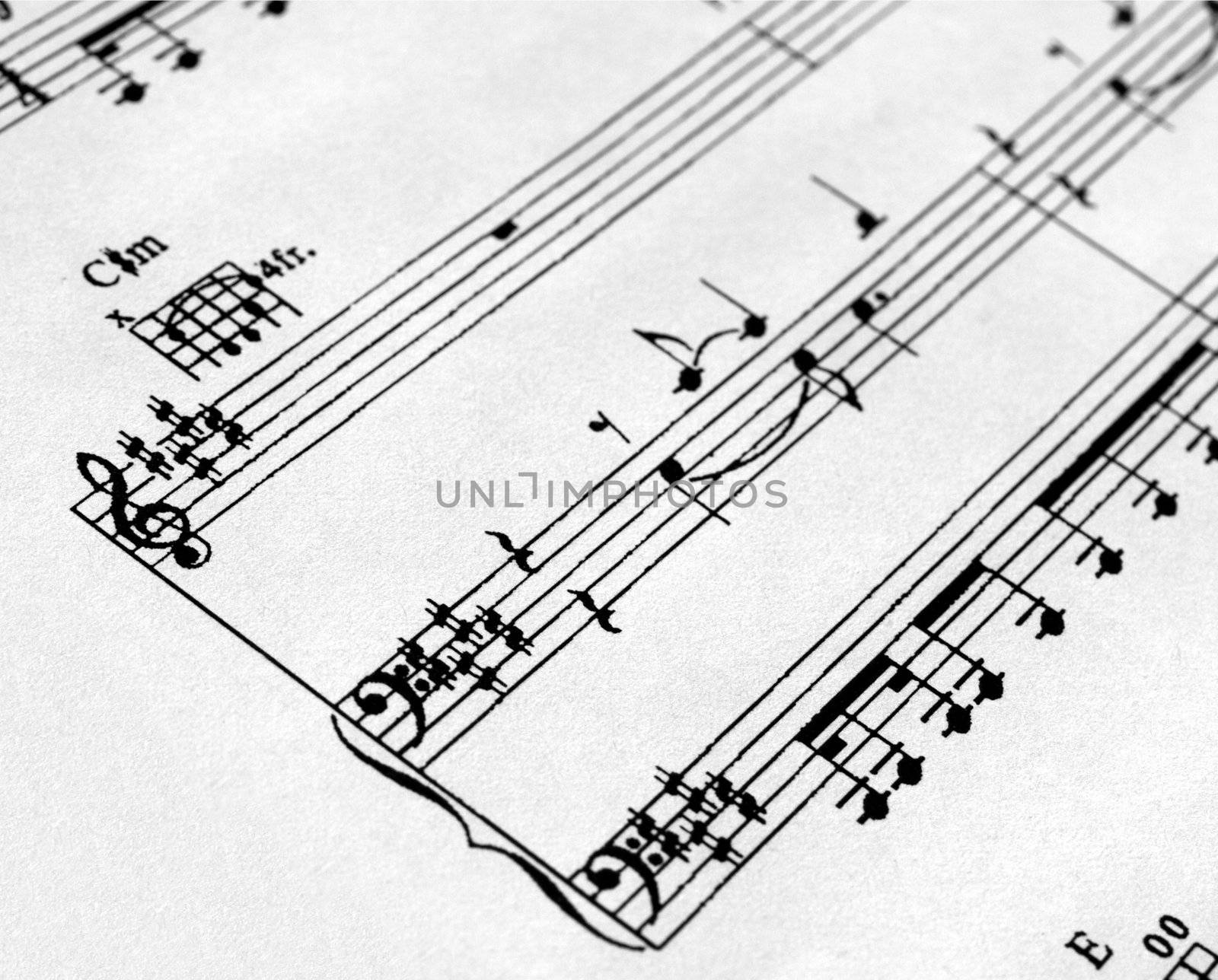 Music sheet score