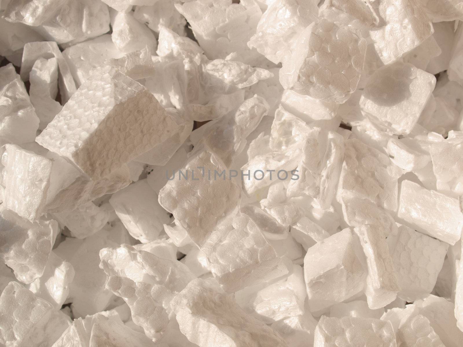 Expanded polystyrene beads for packaging background