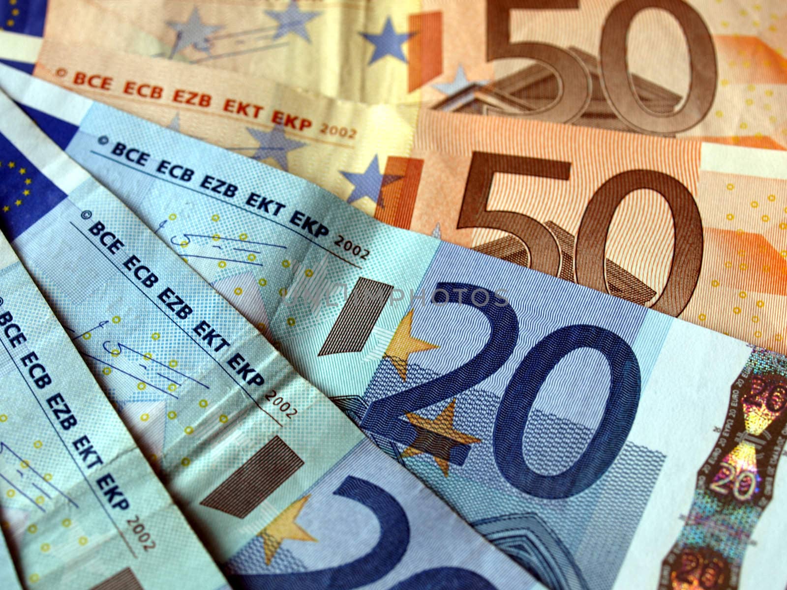 Euro banknotes money european currency
