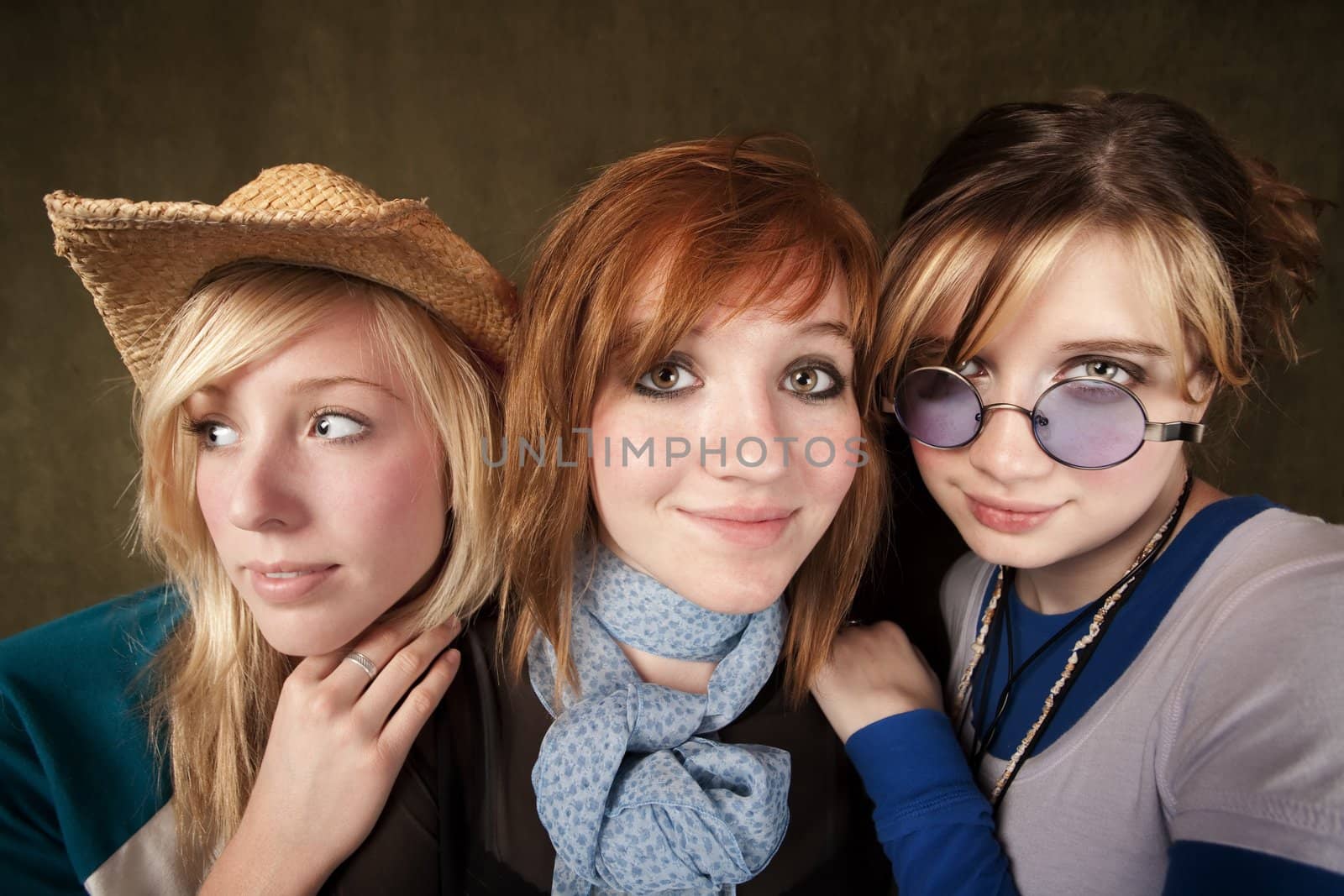 Three Young Girls by Creatista