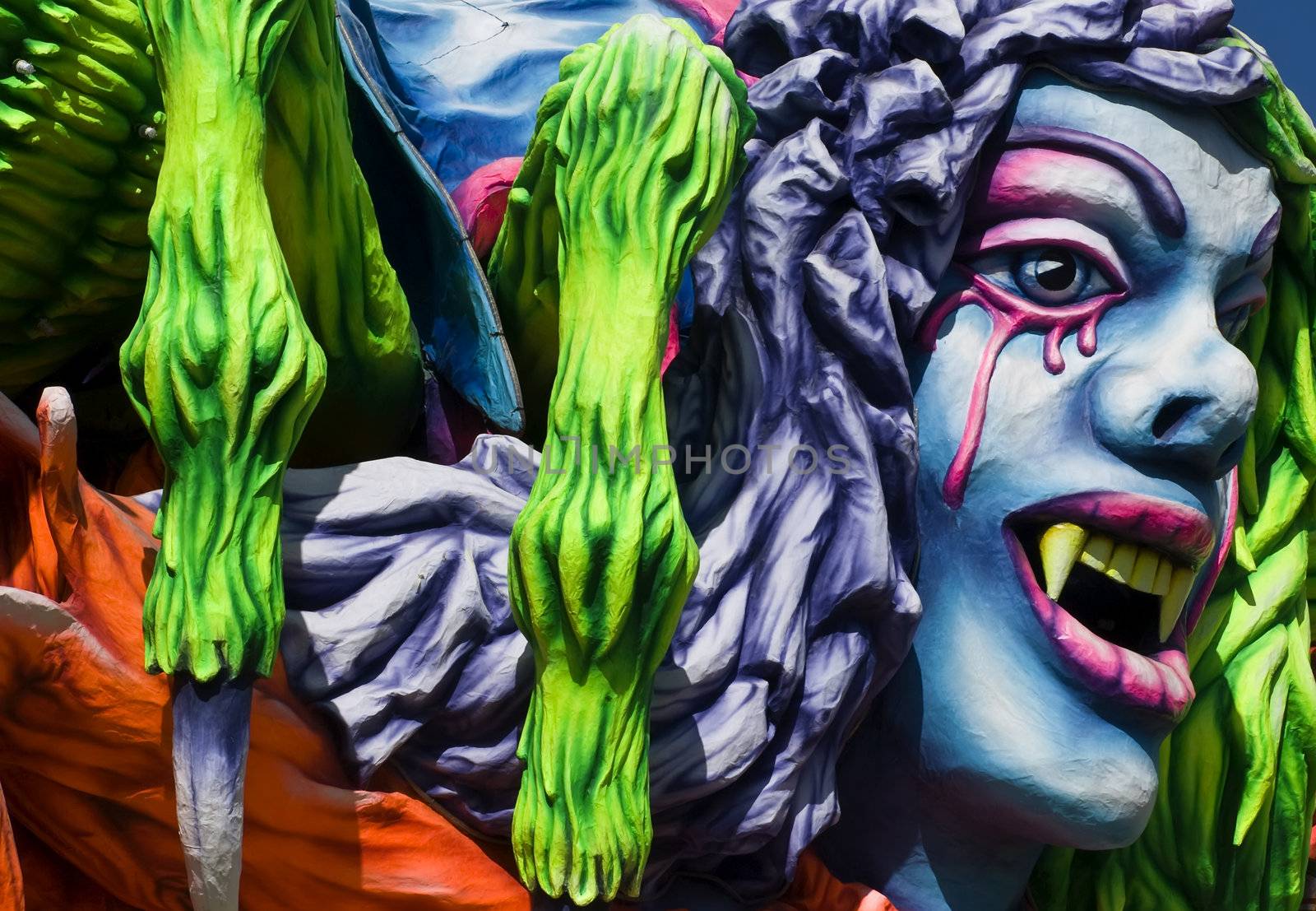 Detail from a float at the International Carnival of Malta 2009  